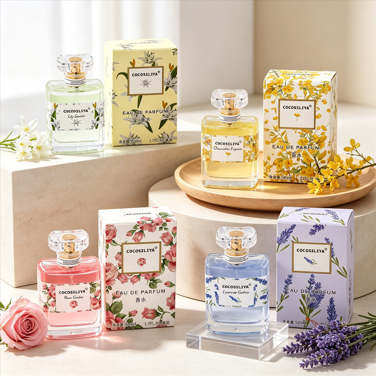 Perfume Lavender Fragrance - Perfume Feminino COCOSILIYA, 1.7oz X 2