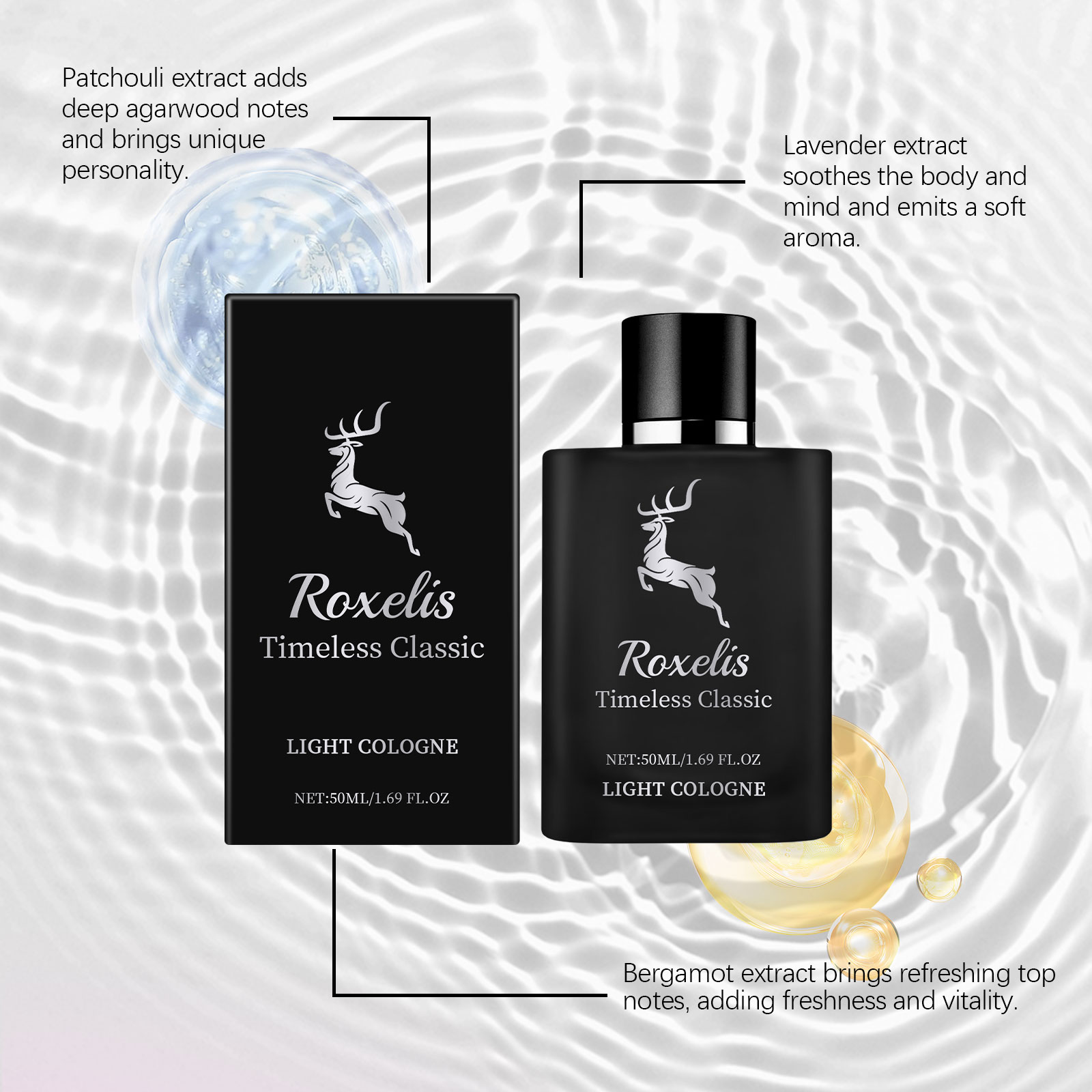 Perfume Roxelis Bergamota Clás - Fragrance Perfume For Hair avaliação e preço